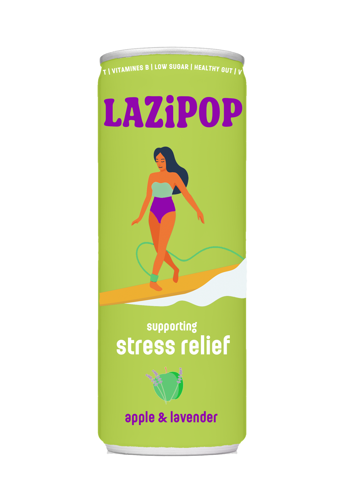 Lazipop - apple & lavender (12 cans)