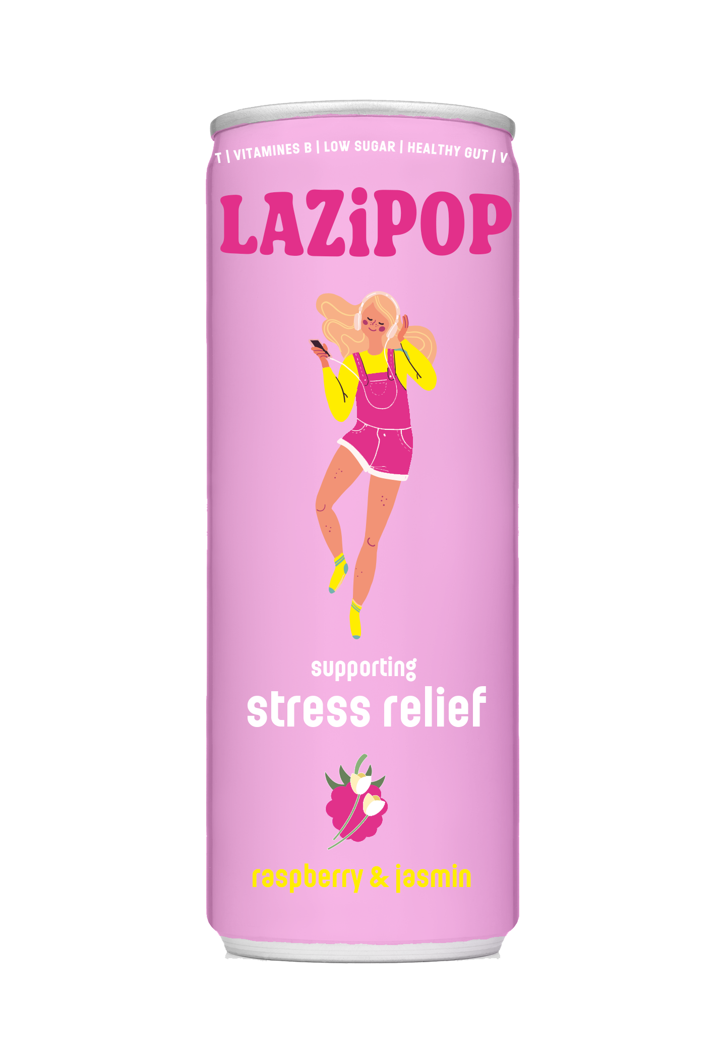 Lazipop - raspberry & jasmin (12 cans)